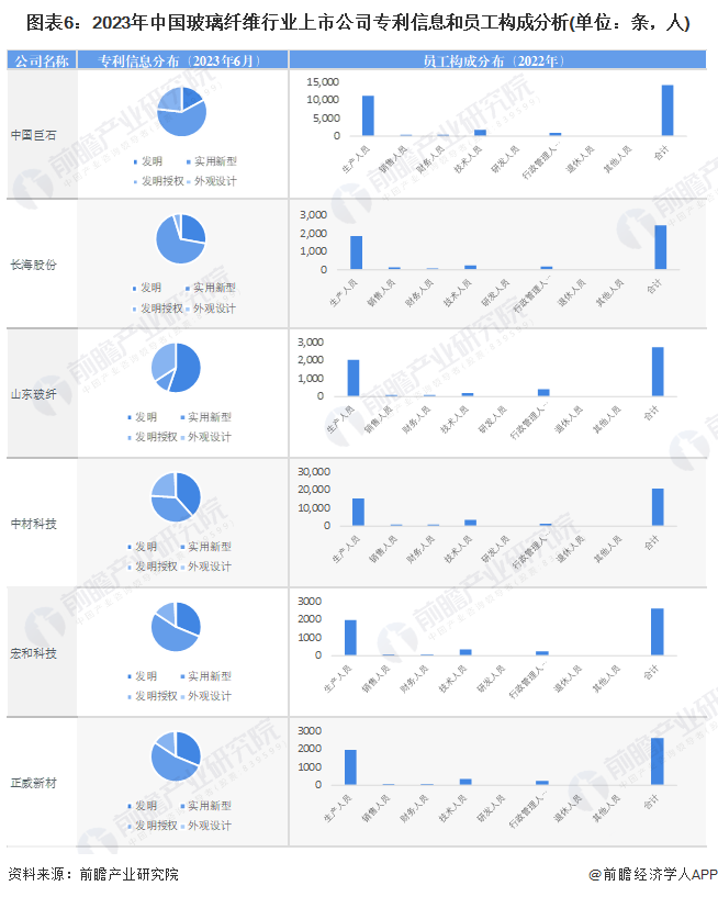 【最全】2023年中国玻璃纤维行业上市公司市场竞争格局分析 四大方面进行全方位对比(图2)